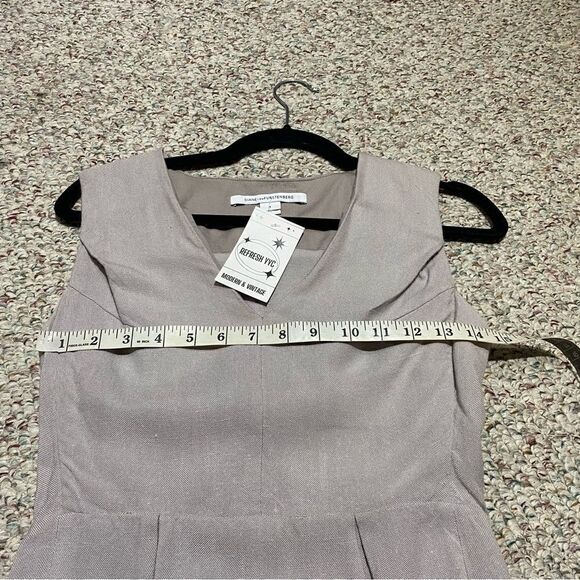 Diane von Furstenberg Grey Sleeveless Mini Dress – Women’s 4 – Work / Events - Picture 5 of 8